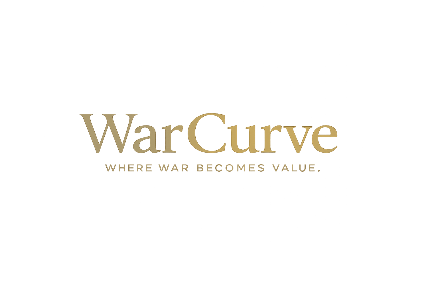 WarCurve wordmark — where war becomes value